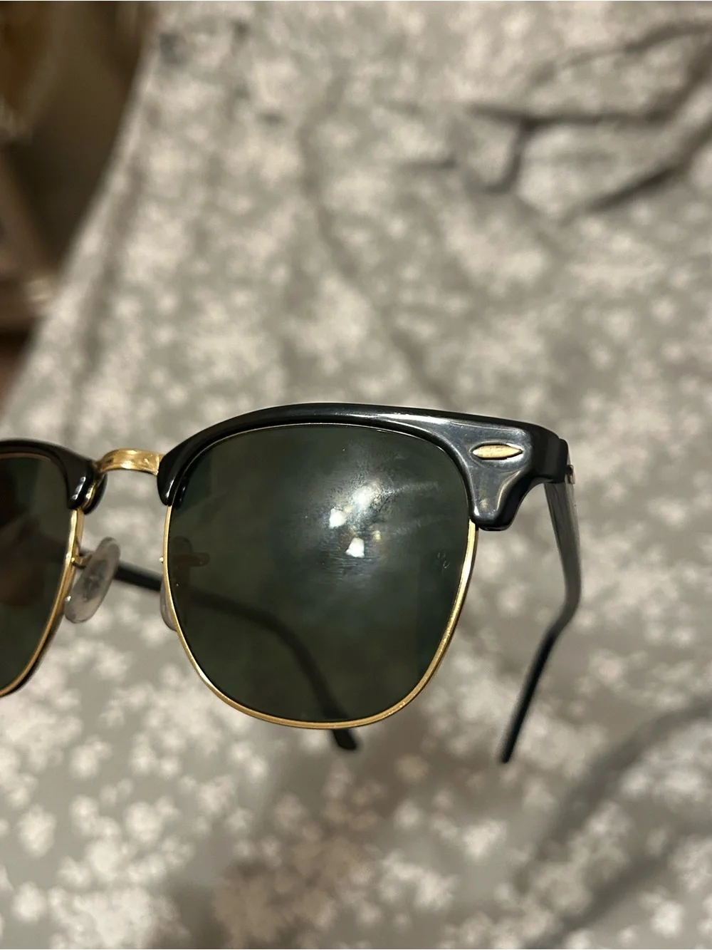 Ray-Ban Clubmaster Black/Gold Sunglasses